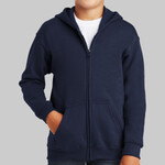 Youth Heavy Blend ™ Full Zip Hooded Sweatshirt