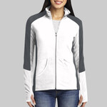 Ladies Colorblock Microfleece Jacket