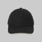 Sandwich Bill Cap with Striped Closure