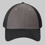 Snapback Contrast Front Mesh Cap
