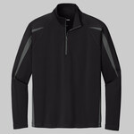 Sport Wick ® Stretch 1/4 Zip Colorblock Pullover